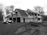 image of partially finished home